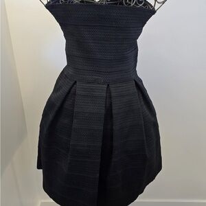 Express Black Strapless Dress